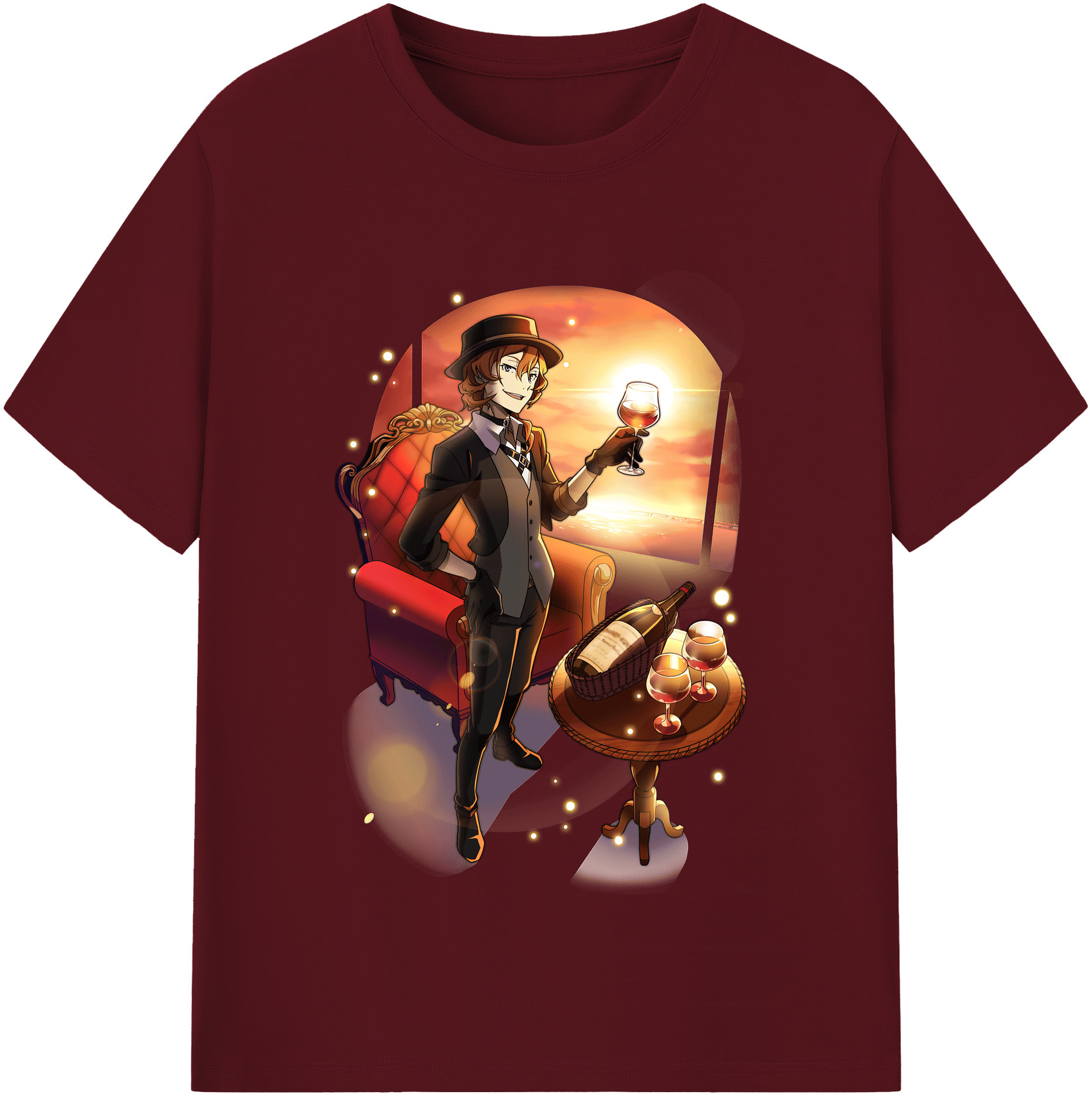 （画像用） 文豪ストレイドッグス Bungo Stray Dogs 綿100％半袖Tシャツ（フロントプリント）